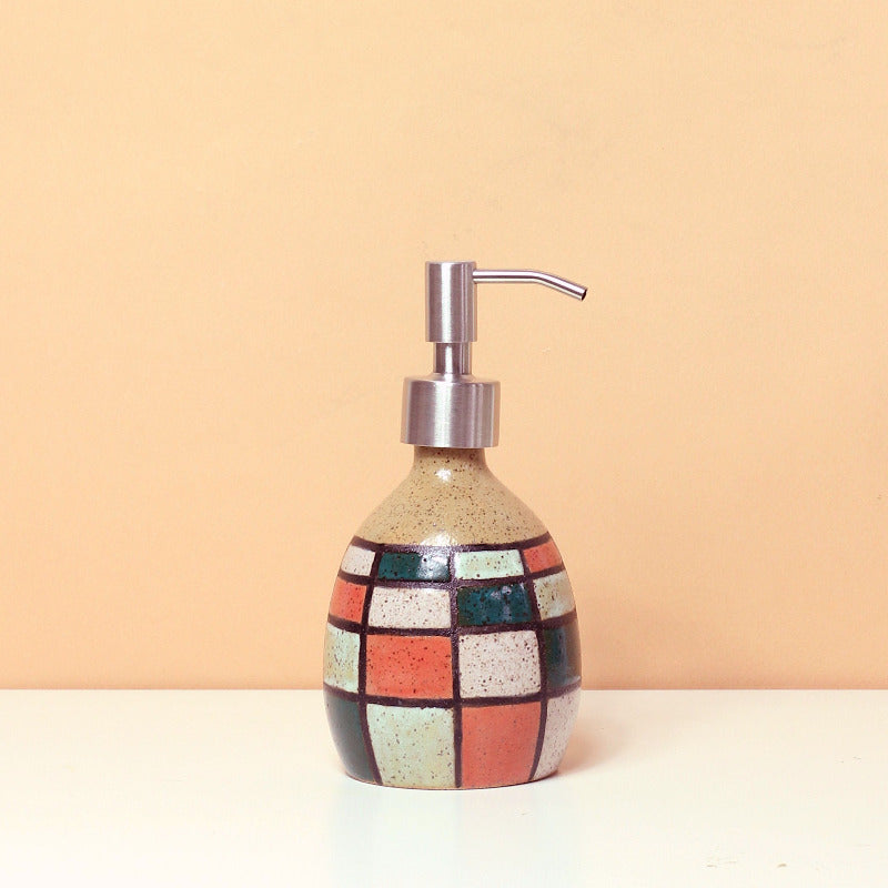 Made-to-Order Soap Dispenser with Brick Pattern