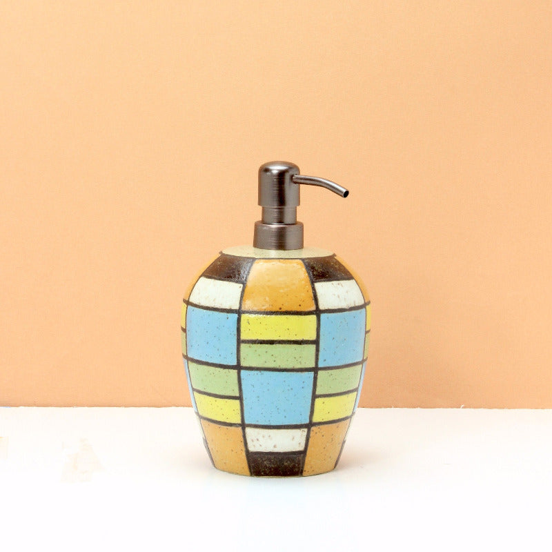 Made-to-Order Soap Dispenser with Brick Pattern
