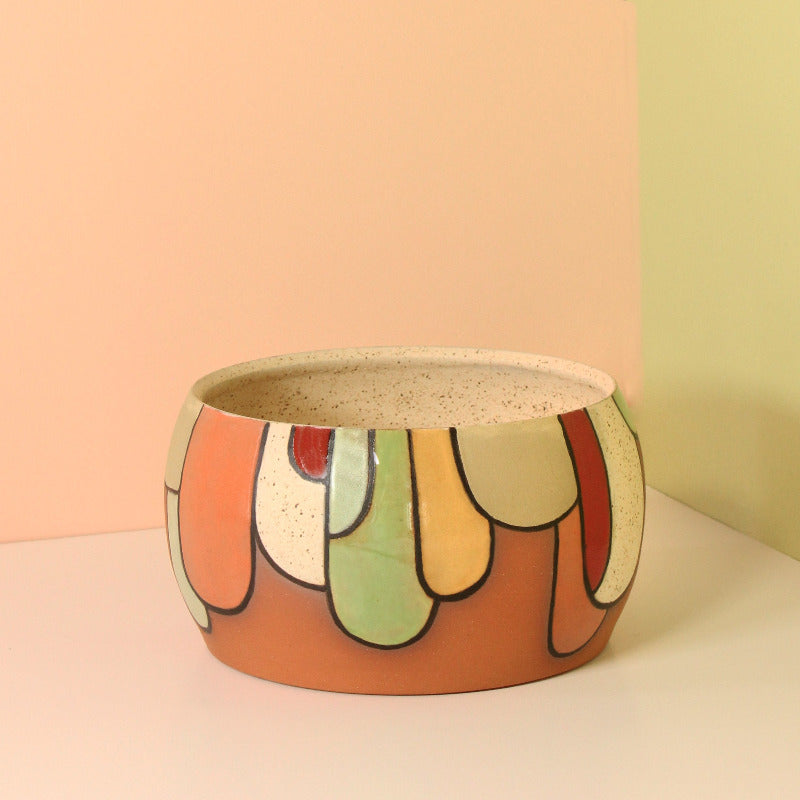 Made-to-Order Bowl with Drip Pattern