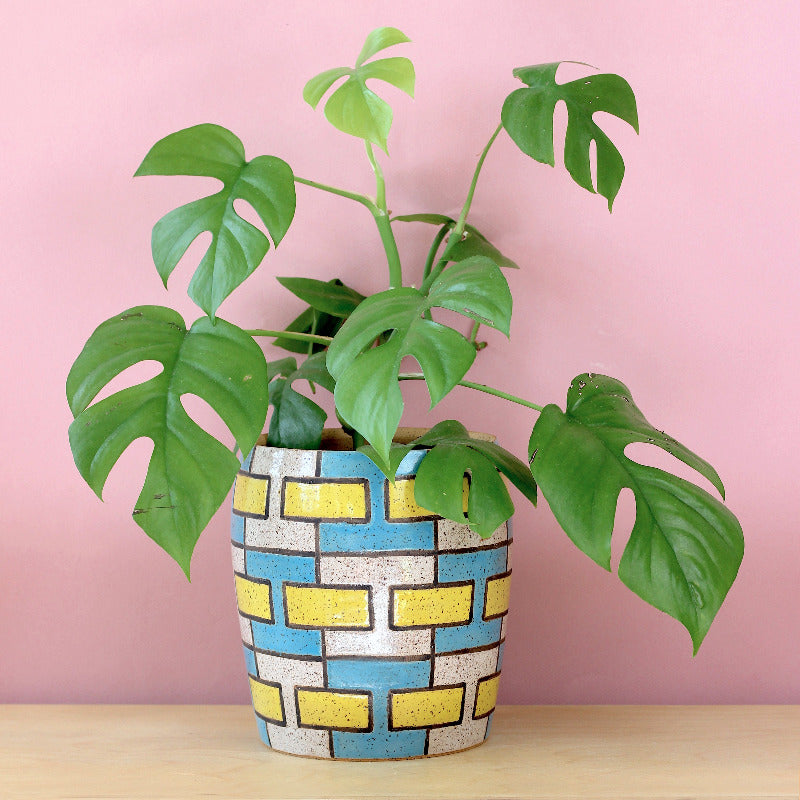 Made-to-Order Pot with Block Pattern
