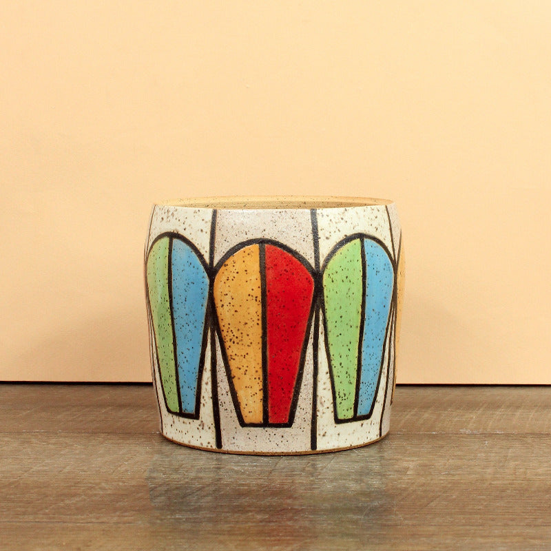 Made-to-Order Pot with Mid Century Pattern