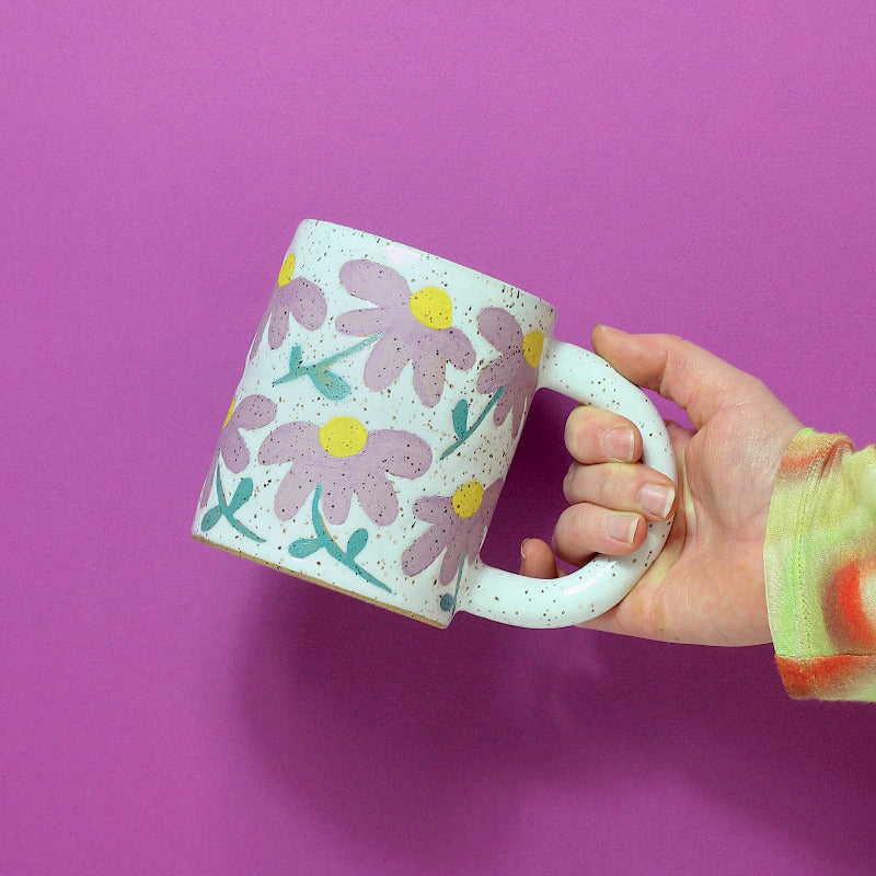 Made-to-Order Mug with Flower Pattern