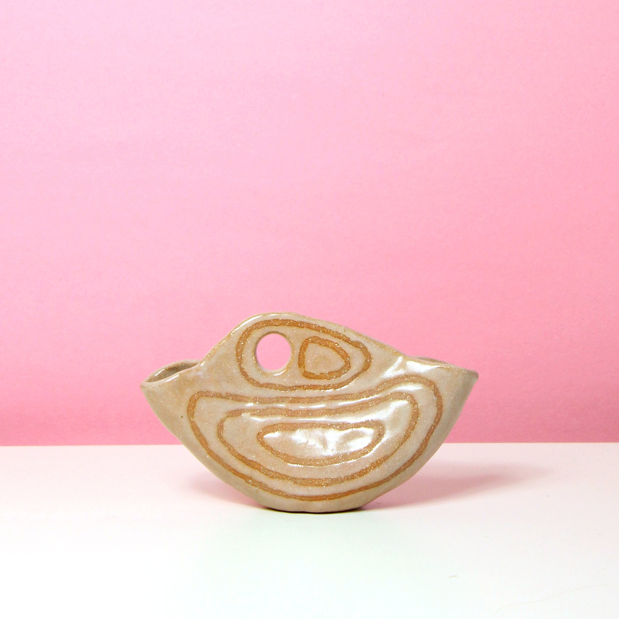 Glazed Stoneware Ikebana Vase (SECOND)