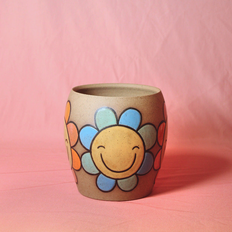 Made-to-Order Pot with Happy Flowers