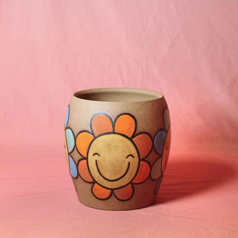 Made-to-Order Pot with Happy Flowers